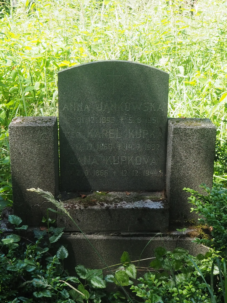 Tombstone of Anna Jankowska, cemetery in Karviná Mexico, as of 20122