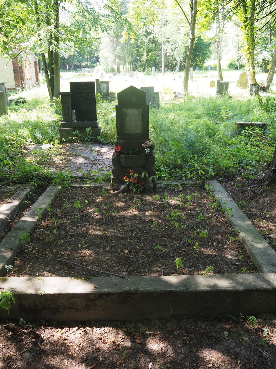 Tombstone of Maria Krainová, cemetery in Karviná Mexico, as of 2022