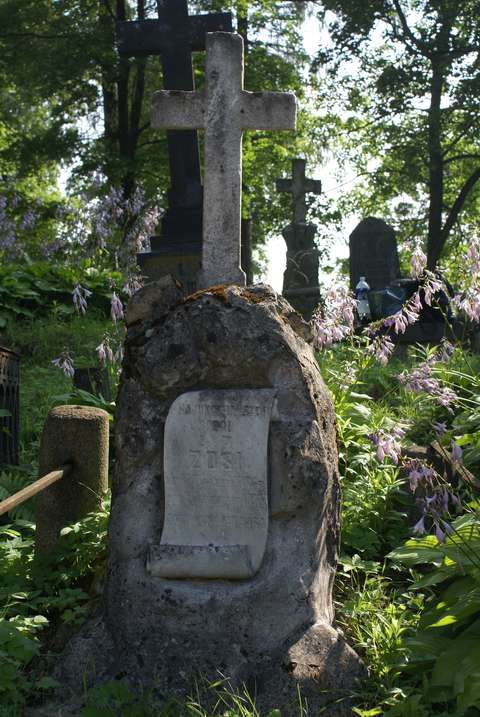 Nagrobek Zofii N.N., cmentarz na Rossie w Wilnie, stan z 2013 r.