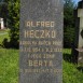Photo montrant Tombstone of Alfred and Berta Heczko