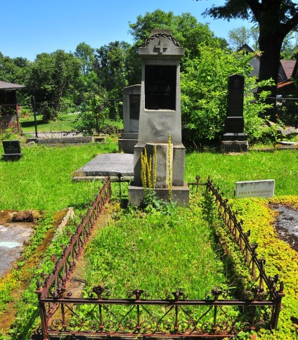 Nagrobek Anny Sholtisovej, cmentarz w Ligotce Kameralnej, stan z 2022