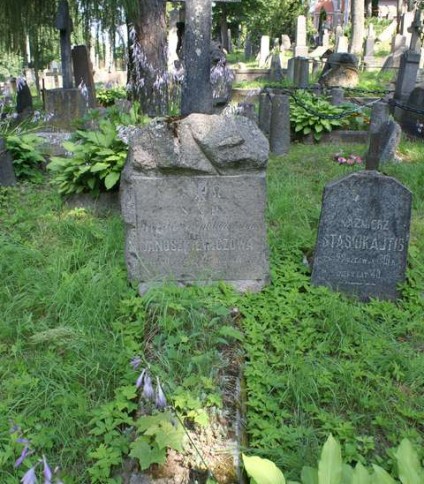 Nagrobek Teofili Januszkiewicz, cmentarz na Rossie w Wilnie, stan z 2013 r.