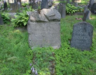 Nagrobek Teofili Januszkiewicz, cmentarz na Rossie w Wilnie, stan z 2013 r.