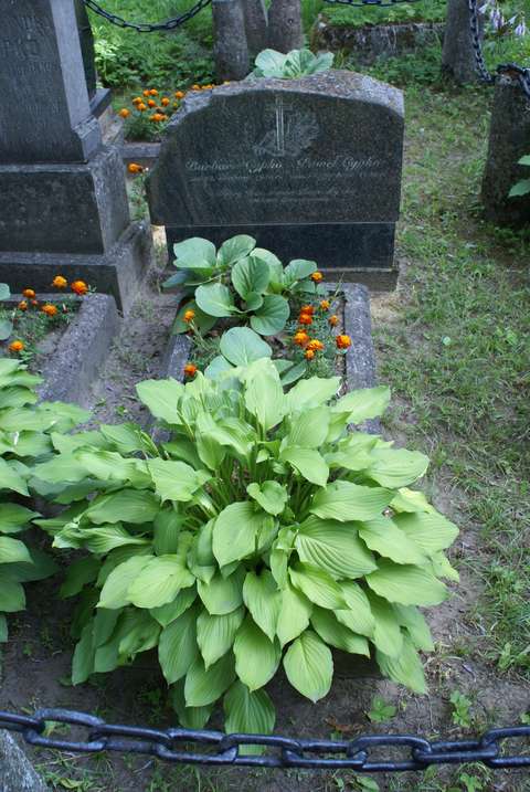 Tombstone of Barbara and Pavel Cypko, Rossa cemetery in Vilnius, as of 2013.