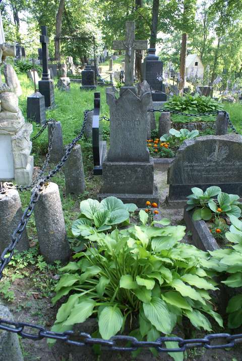 Tombstone of Alexandra Cypko, Rossa cemetery in Vilnius, as of 2013.