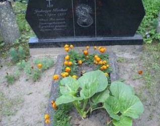 Nagrobek Jadwigi Korkuć, cmentarz na Rossie w Wilnie, stan z 2013 r.