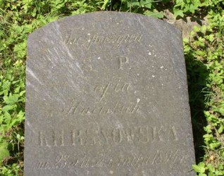 Nagrobek Zofii Kiersnowskiej, cmentarz na Rossie w Wilnie, stan z 2013 r.