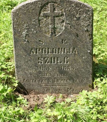 Nagrobek Adeli, Apolonii, Edwarda Szulc, cmentarz na Rossie w Wilnie, stan z 2013 r.