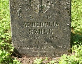 Nagrobek Adeli, Apolonii, Edwarda Szulc, cmentarz na Rossie w Wilnie, stan z 2013 r.