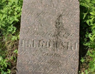 Nagrobek Bronisława Falkowskiego, cmentarz na Rossie w Wilnie, stan z 2013 r.