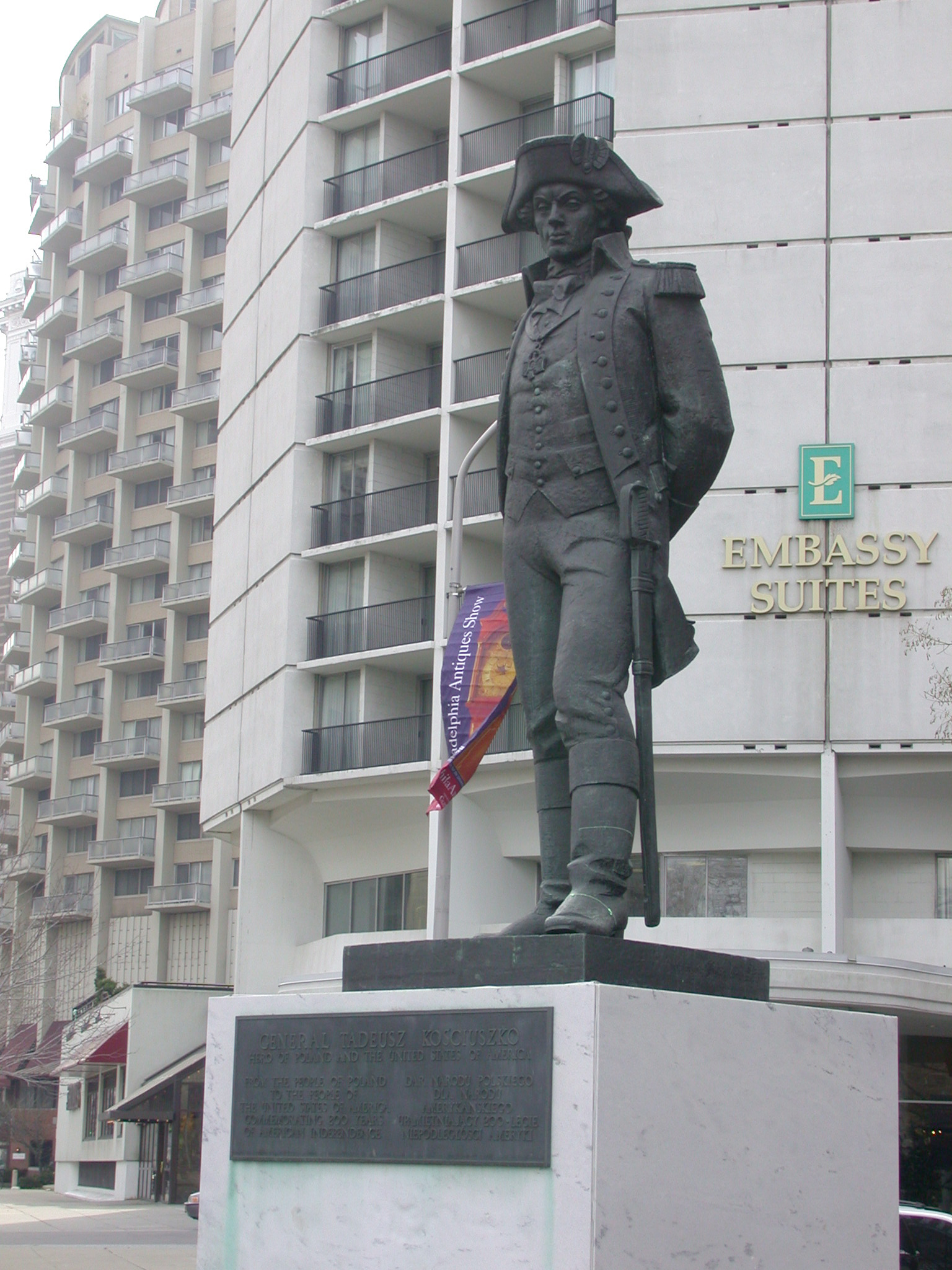 Monument to Tadeusz Kościuszko in Philadelphia