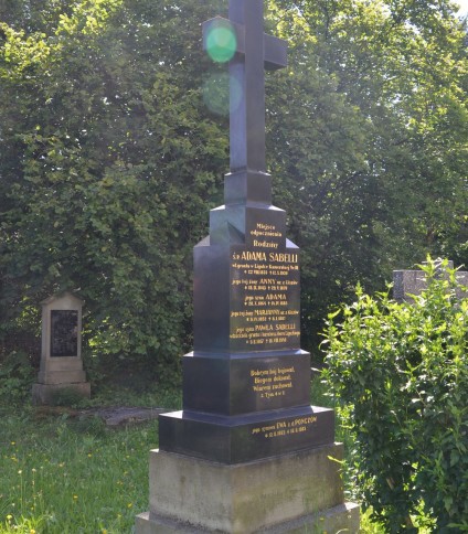 Nagrobek rodziny Sabellów, cmentarz ewangelicki w Ligotce Kameralnej