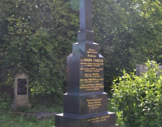 Nagrobek rodziny Sabellów, cmentarz ewangelicki w Ligotce Kameralnej