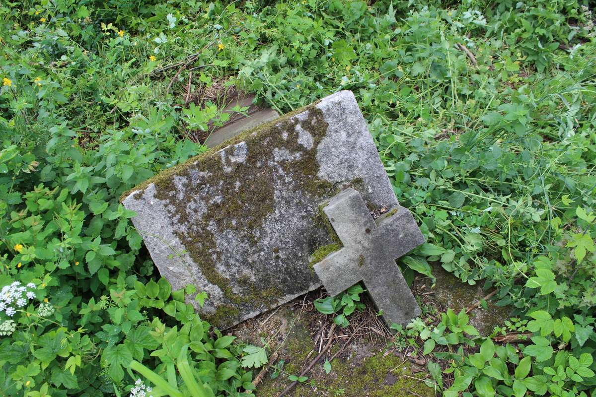 Tombstone of Jurand N.N., Zbarazh cemetery, state of 2018