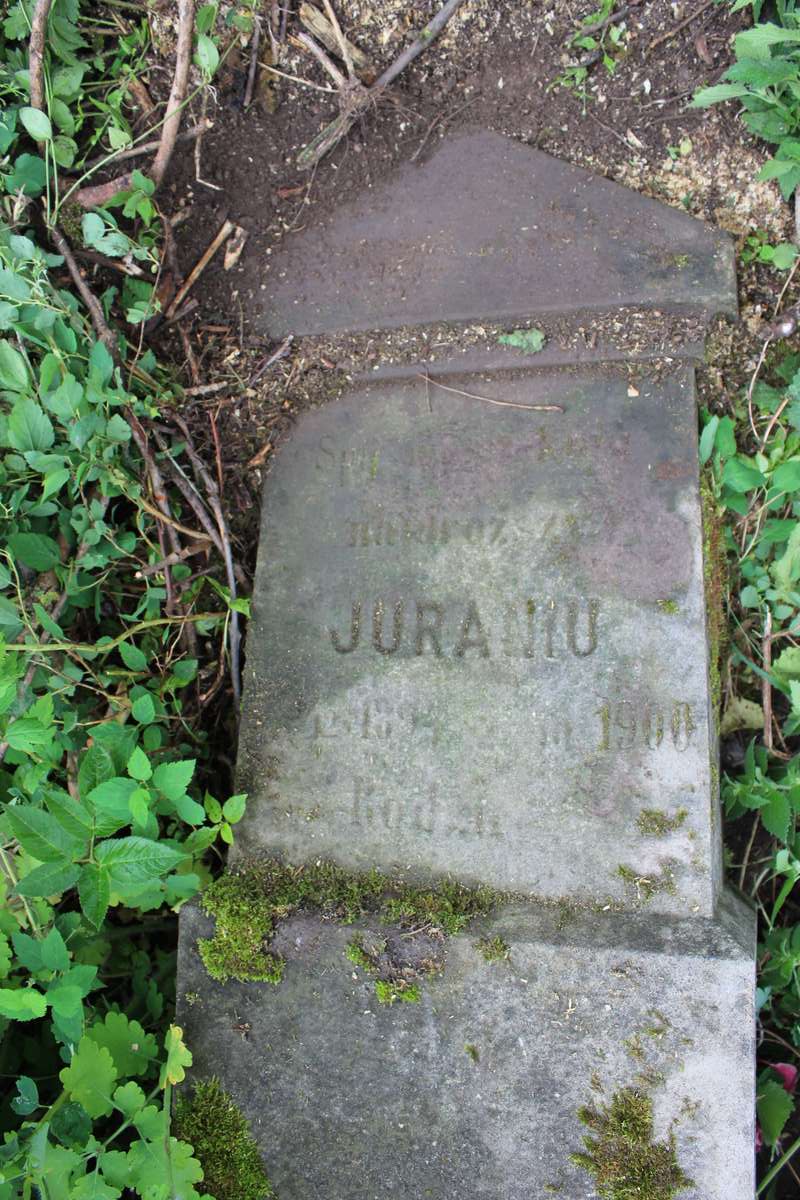 Tombstone of Jurand N.N., Zbarazh cemetery, state of 2018