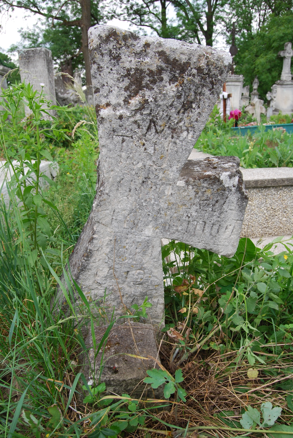 Tombstone of Michalina Szumowska, Zbarazh cemetery, as of 2018