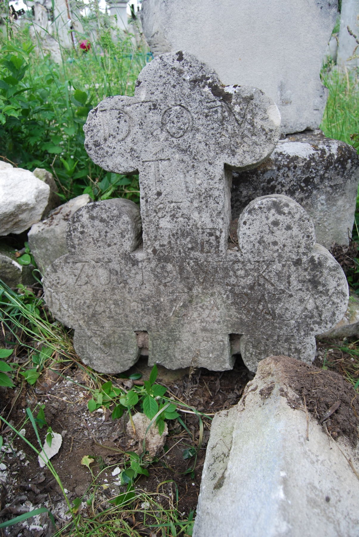 Tombstone of Maciej Szumowski, Zbarazh cemetery, as of 2018