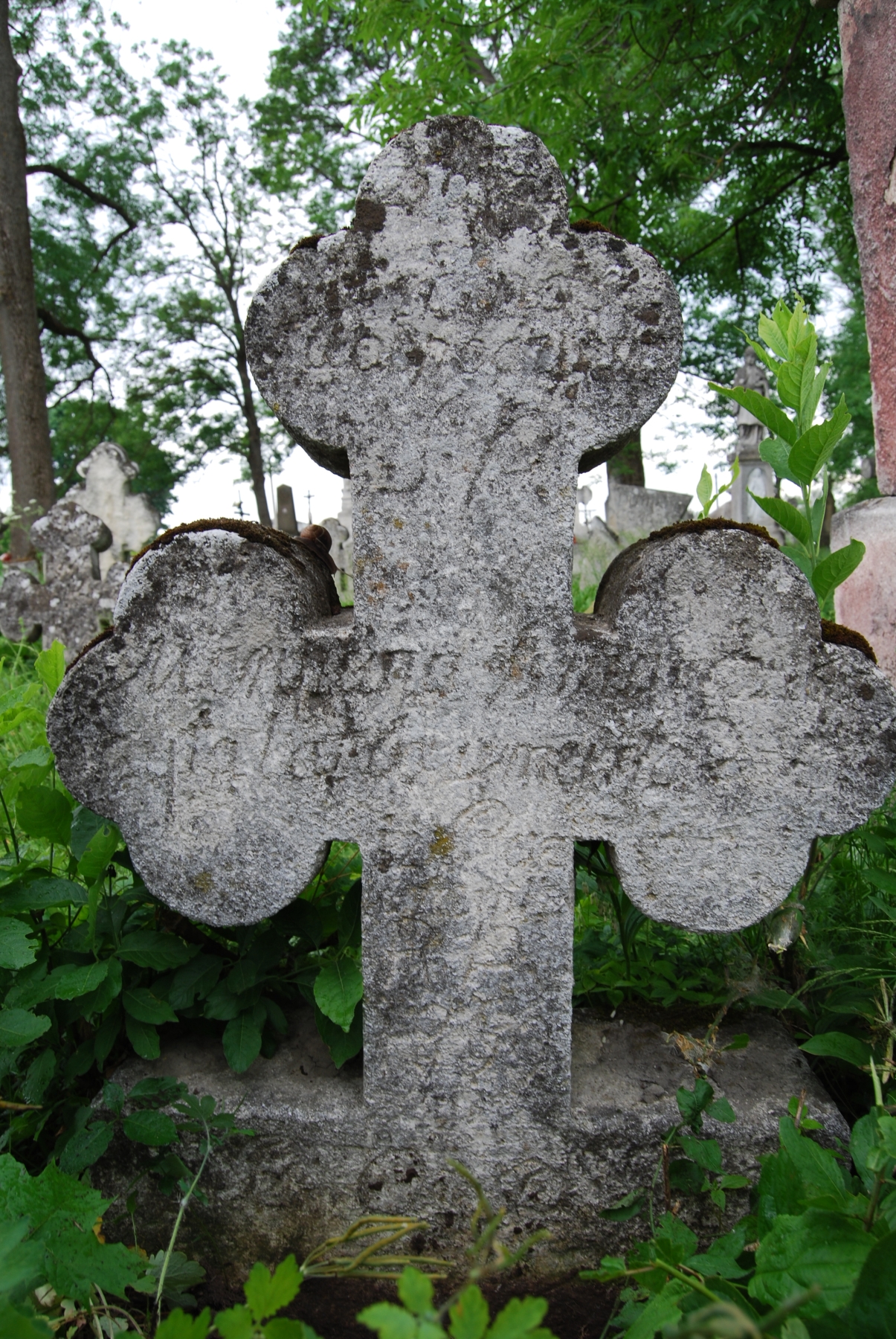 Nagrobek Marianny Buzarczuk, cmentarz w Zbarażu, stan z 2018