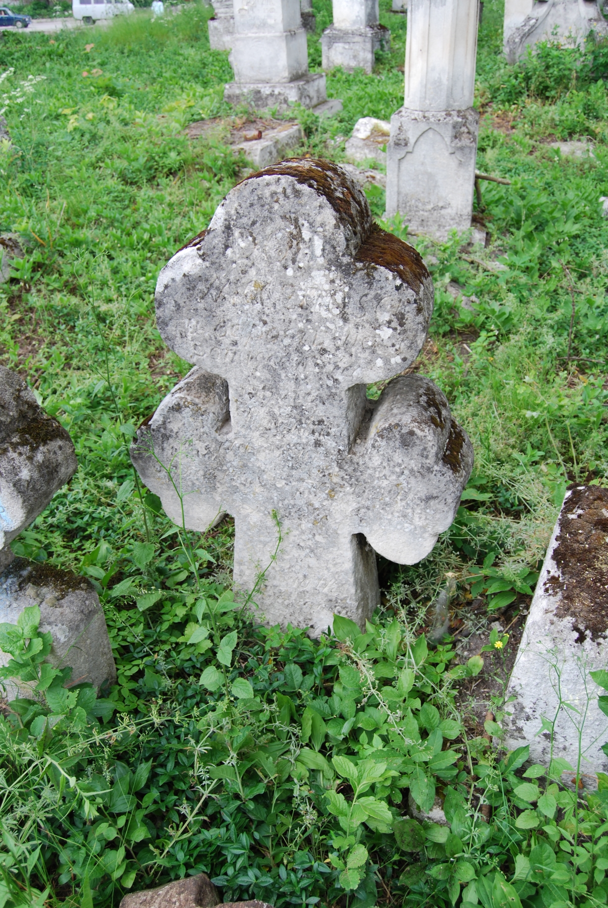 Tombstone of Katarzyna Radnicka, Zbarazh cemetery, as of 2018