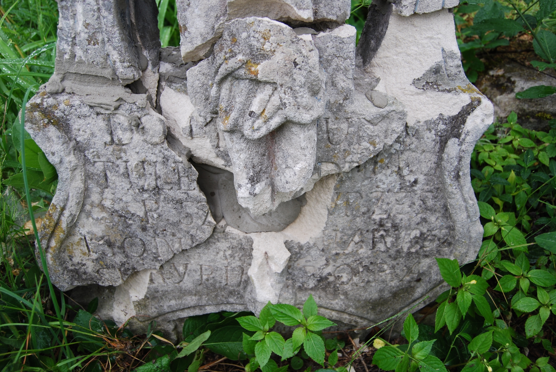 Tombstone of Simon N.N., Zbarazh cemetery, state of 2018