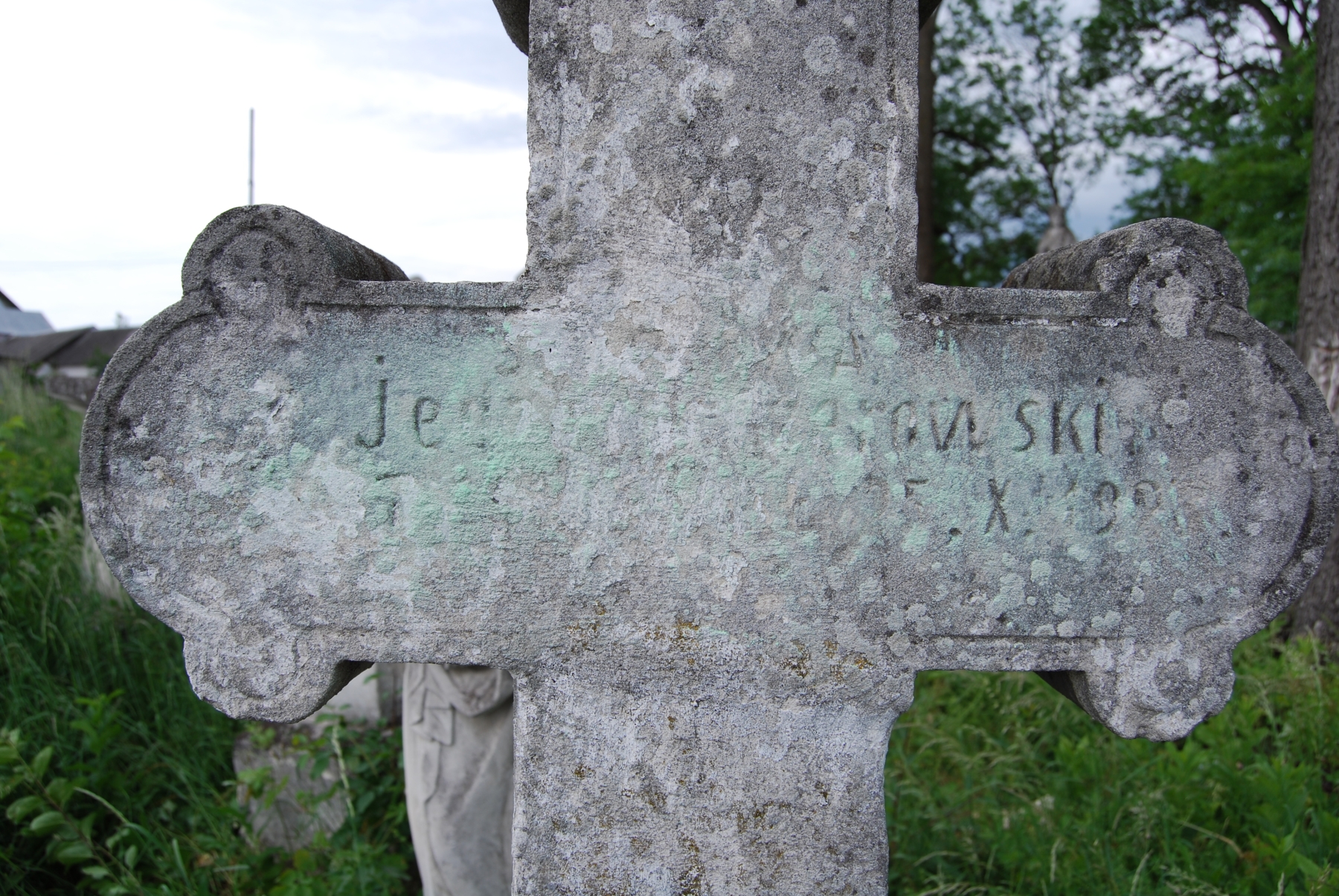 Tombstone of N.N., Zbarazh cemetery, state of 2018