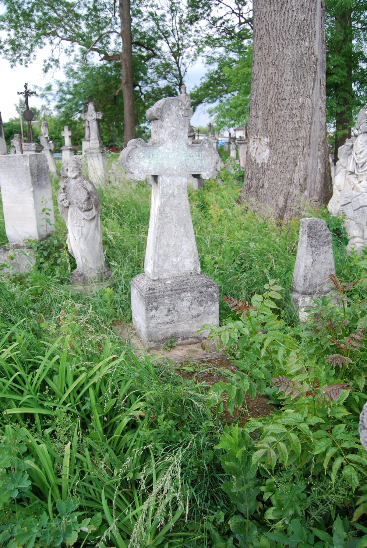 Tombstone of N.N., Zbarazh cemetery, state of 2018