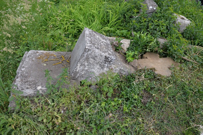 Tombstone of Ludwik Ohunik, Zbarazh cemetery, state of 2018