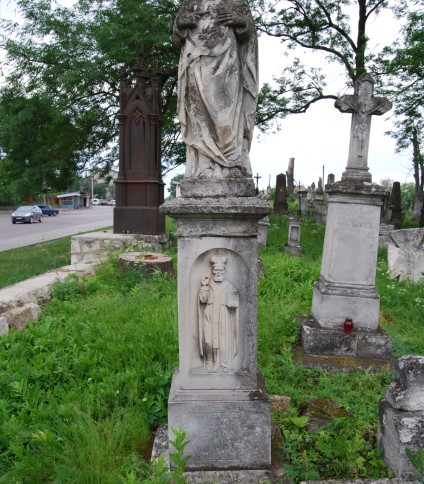 Nagrobek Mikołaja Panczuka, cmentarz w Zbarażu, stan z 2018