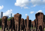 Photo showing Magdalena Abakanowicz\'s sculpture \'Agora\' in Grant Park, Chicago