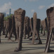 Photo showing Magdalena Abakanowicz\'s sculpture \'Agora\' in Grant Park, Chicago