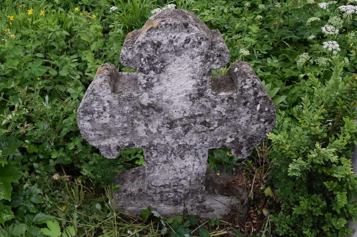Nagrobek Marii Czechowskiej, cmentarz w Zbarażu, stan z 2018