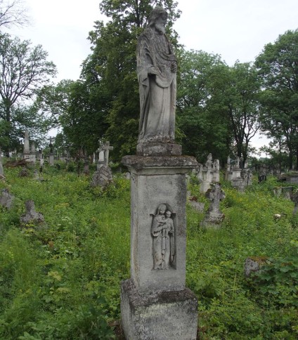 Nagrobek Jakuba i Pauliny Szuber, cmentarz w Zbarażu, stan z 2018 r.