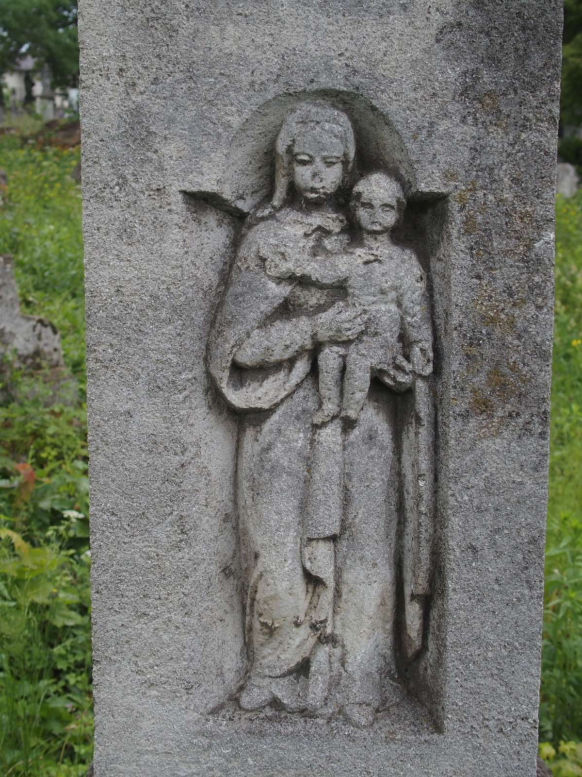 Tombstone of Jakub and Paulina Szuber, Zbarazh cemetery, as of 2018.