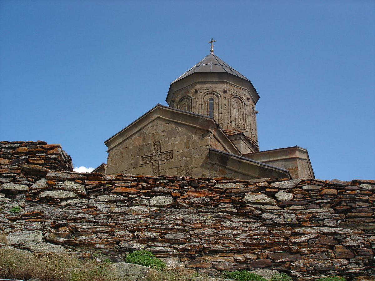Dżwari Monastery, 6th century, Georgian War Road, designed by Bolesław Statkowski