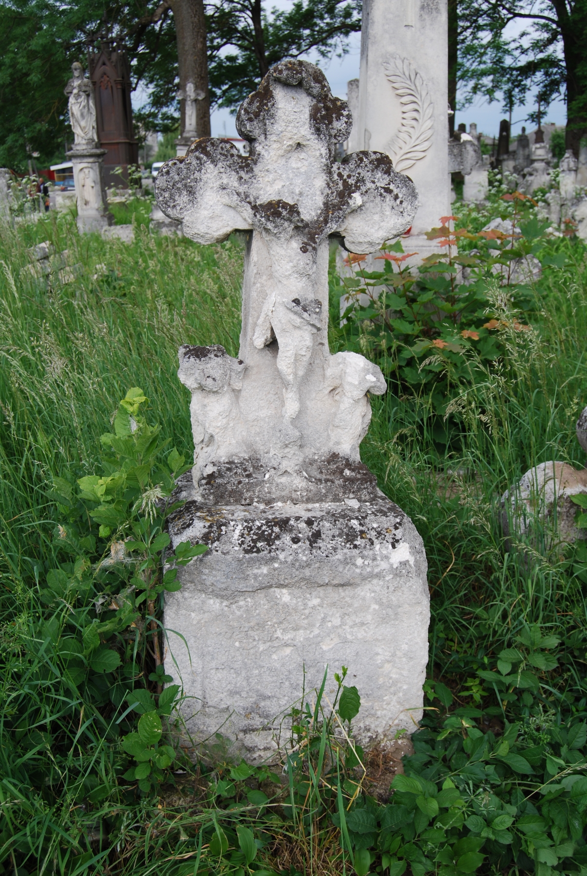 Tombstone of N.N., Zbarazh cemetery, state of 2018