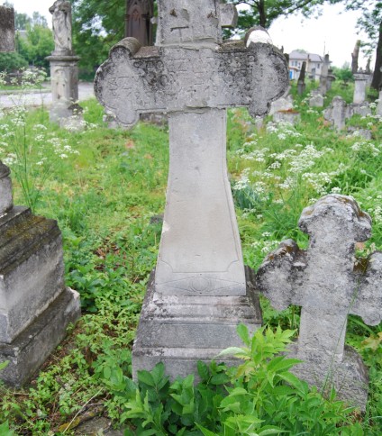 Nagrobek Szymona Skrpi, cmentarz w Zbarażu, stan z 2018