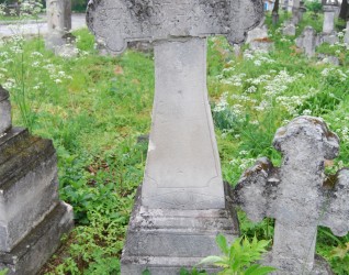 Nagrobek Szymona Skrpi, cmentarz w Zbarażu, stan z 2018