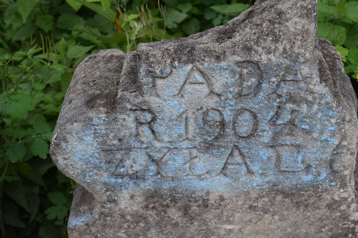 Tombstone of N.N., Zbarazh cemetery, state of 2018