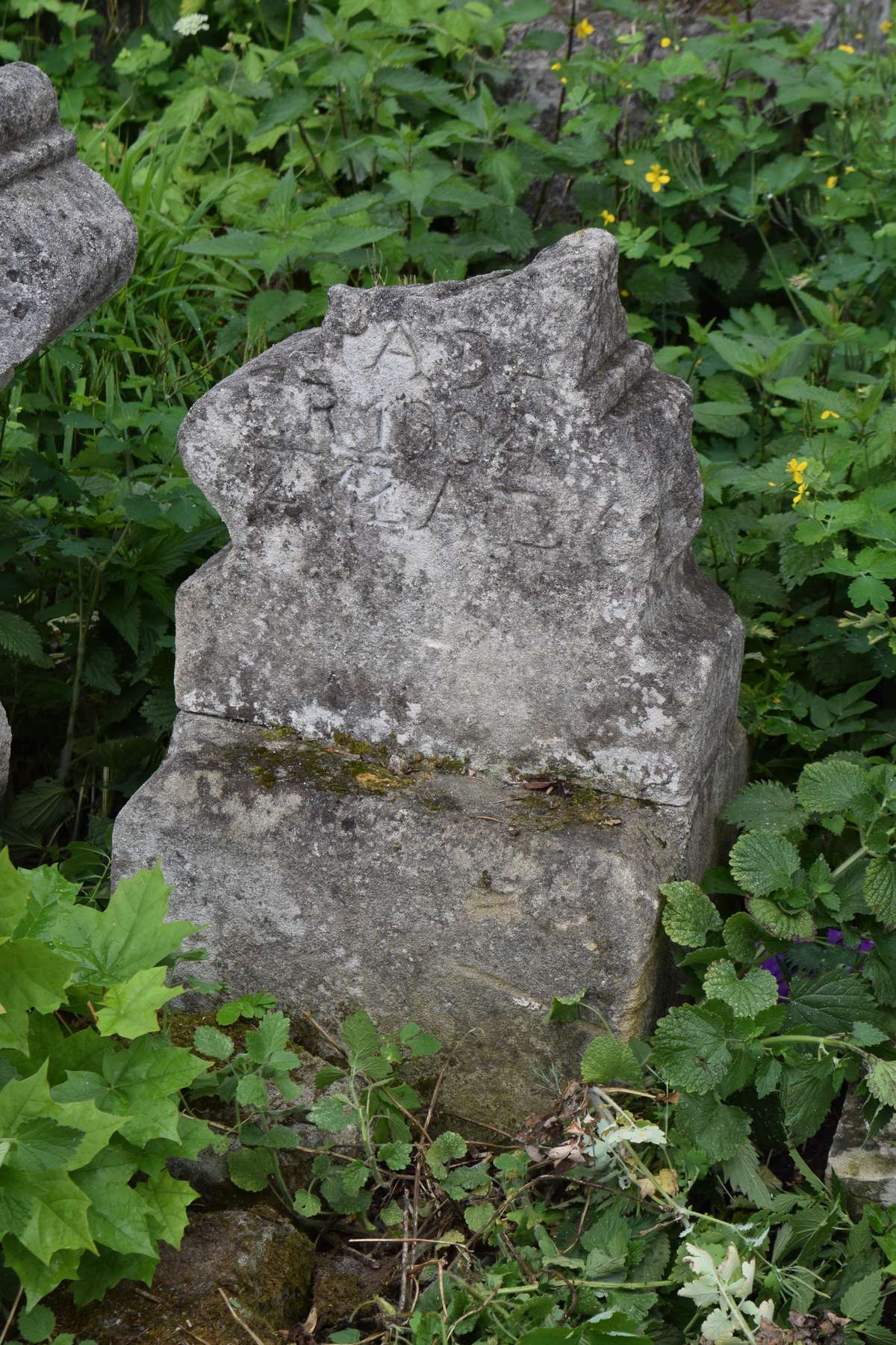 Tombstone of N.N., Zbarazh cemetery, state of 2018