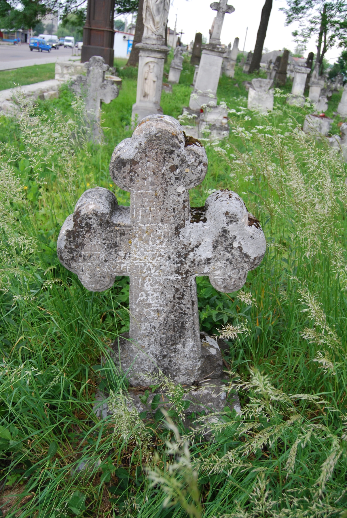 Tombstone of N.N., Zbarazh cemetery, state of 2018