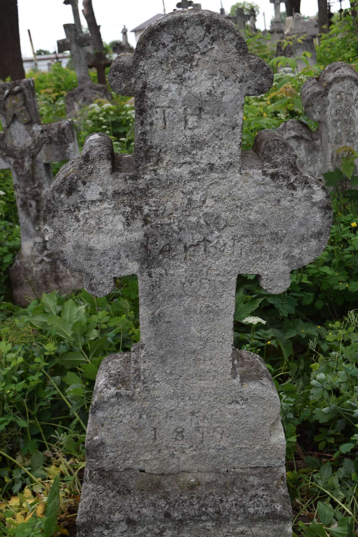 Nagrobek Franciszki Partyki, cmentarz w Zbarażu, stan z 2018