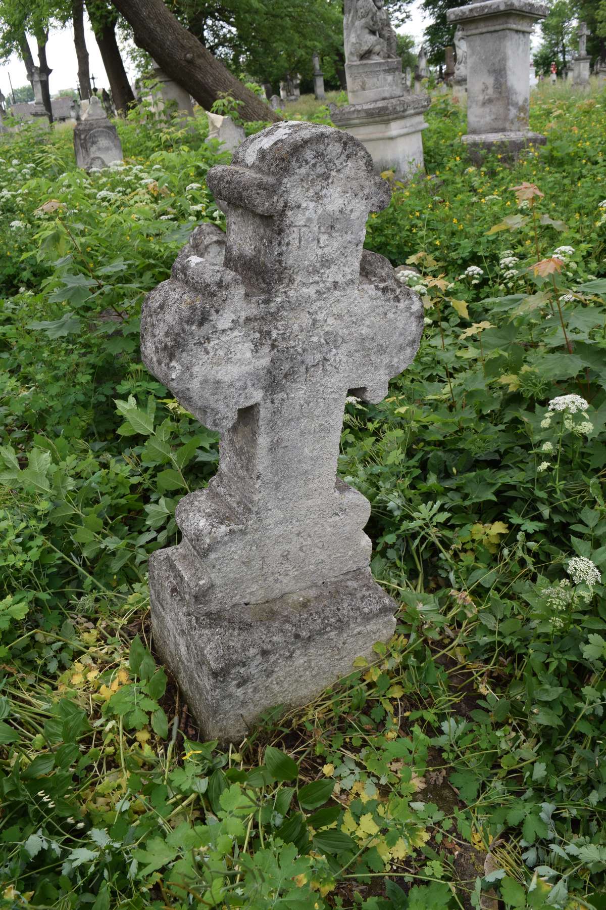 Nagrobek Franciszki Partyki, cmentarz w Zbarażu, stan z 2018