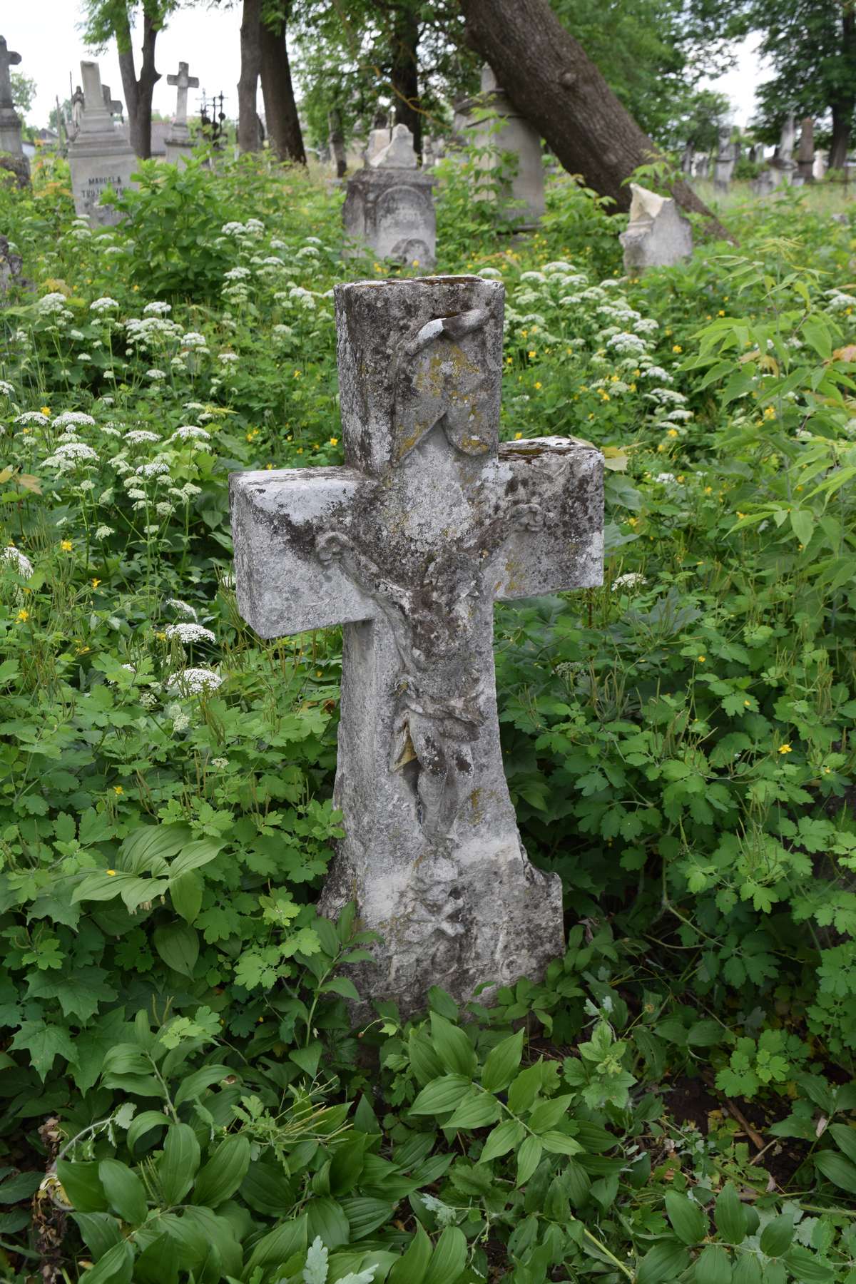 Tombstone of Marianna Partyka, Zbarazh cemetery, state of 2018