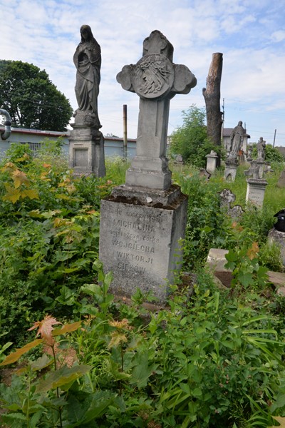 Tombstone of Michalina Siek, Zbarazh cemetery, state of 2018