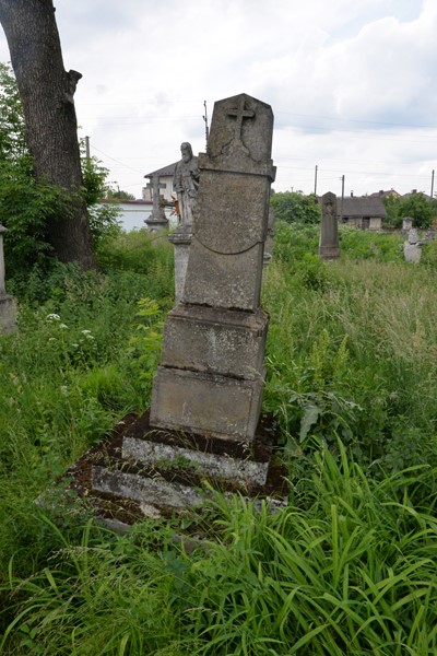 Tombstone of Bruno and Bruno Ewarist Vogl, Zbarazh cemetery, state 2018