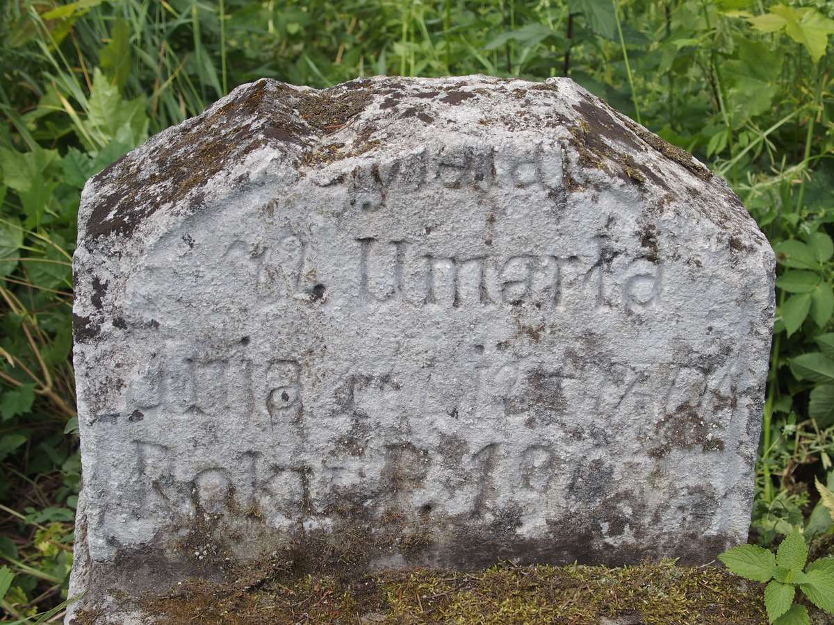 Tombstone of N.N., Zbarazh cemetery, as of 2018.