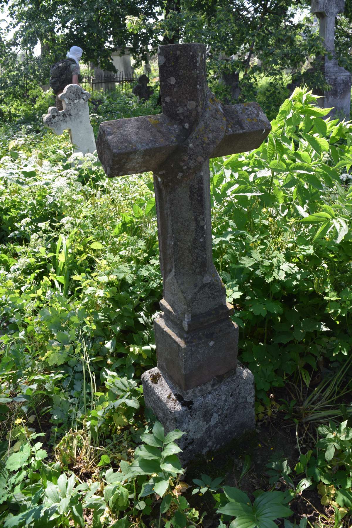 Tombstone of N.N., Zbarazh cemetery, state of 2018