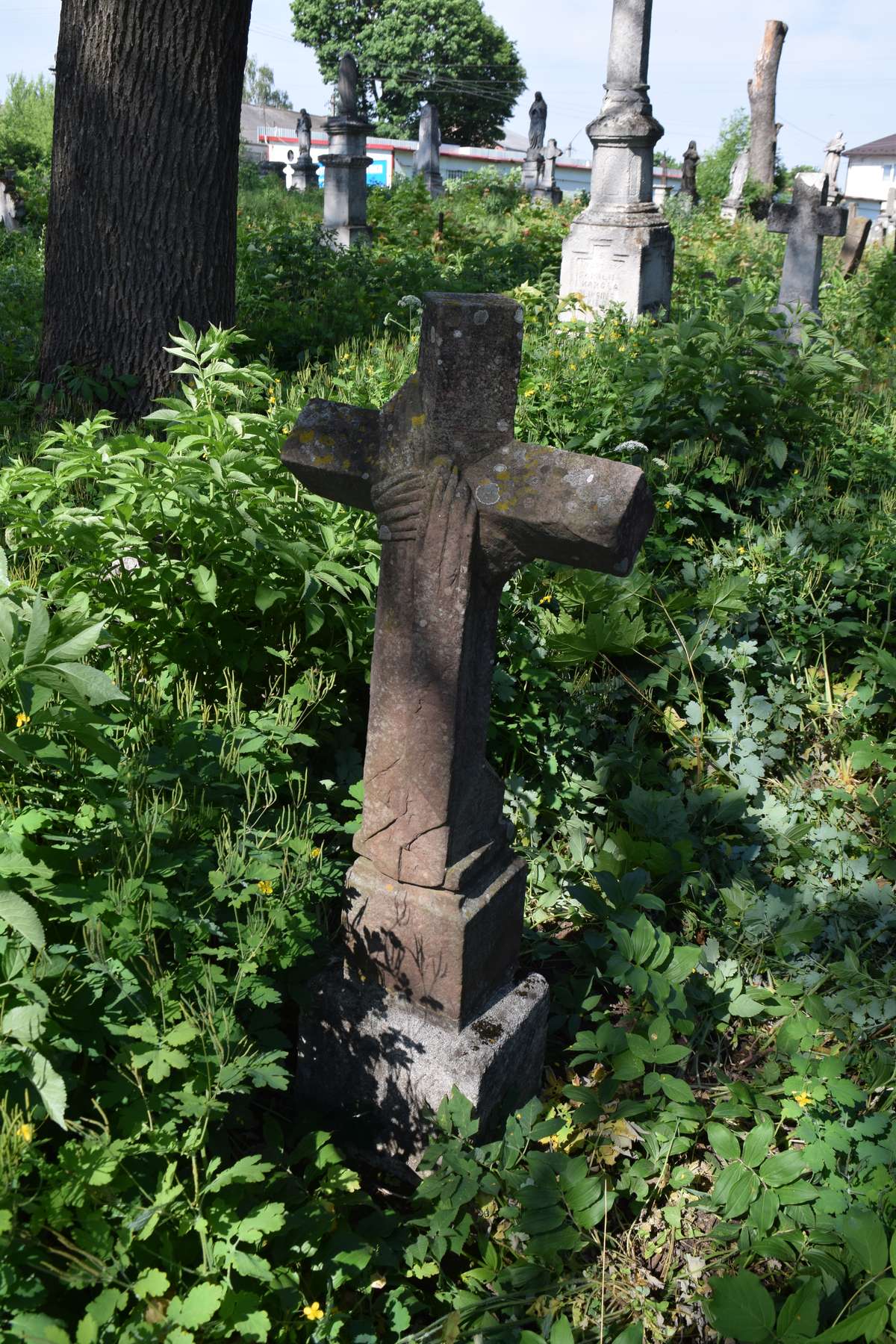 Tombstone of N.N., Zbarazh cemetery, state of 2018