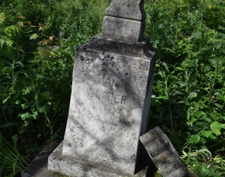 Nagrobek Jana Werbera, cmentarz w Zbarażu, stan z 2018