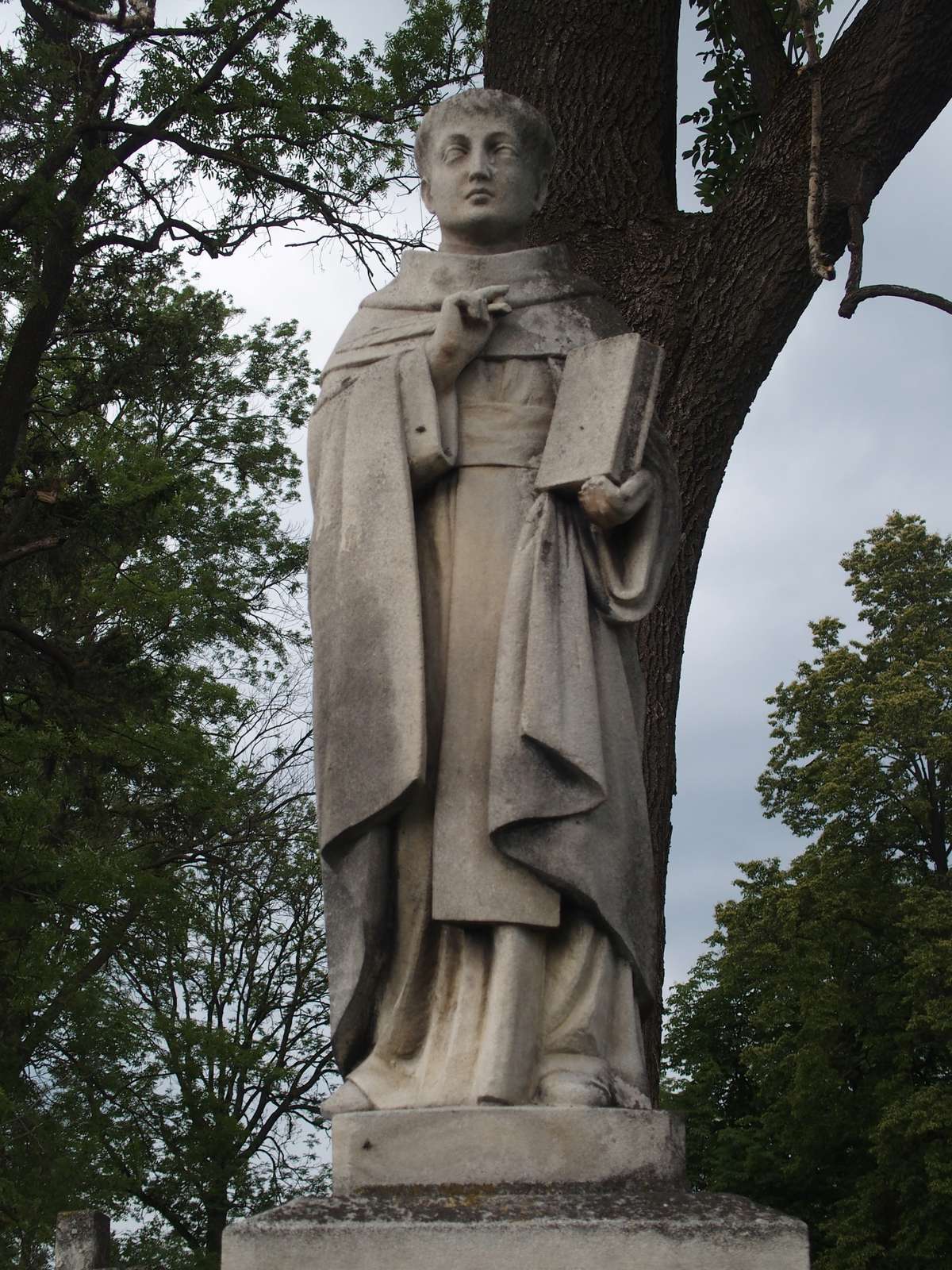 Tomas Biernat's tombstone, Zbarazh cemetery, as of 2018.